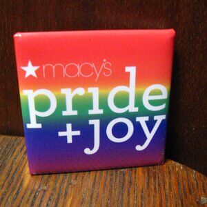 Macy's Gay Lesbian Pride Lapel Pin Badge